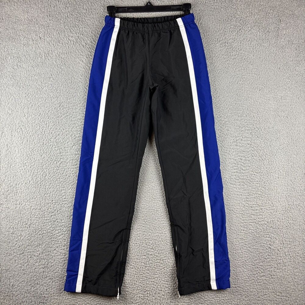 Vintage 80s Varsity Spirit Fashions Ankle Zip Track Pants Lined Size XS Black